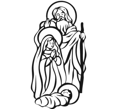 Bethlehem Christmas Sticker - TenStickers
