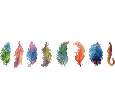 Bird Feathers Wall Stickers - TenStickers