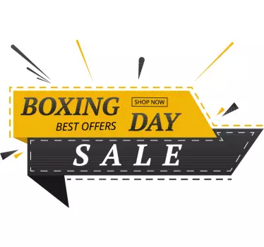 Boxing Day Sale Window Sticker - TenStickers