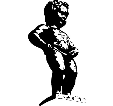 Brussels Sculpture Sticker - TenStickers