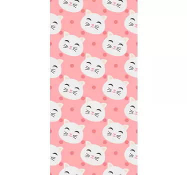 Cats Faces vinyl sheet - TenStickers