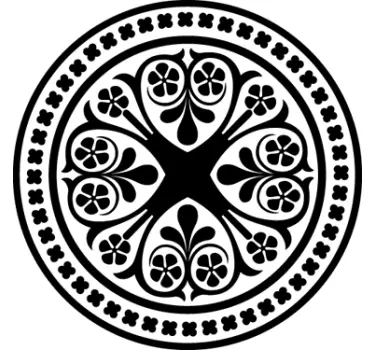 Celtic Rosette Mandala Wall Sticker - TenStickers