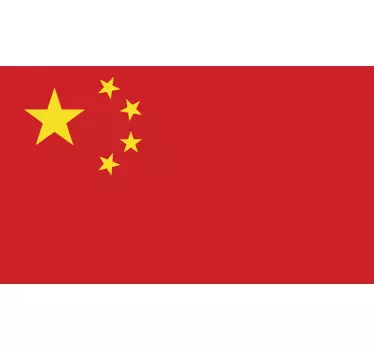 China Flag Sticker - TenStickers