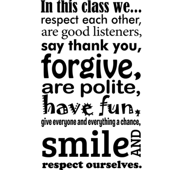 Classroom Wall Sticker - TenStickers