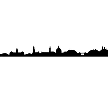 Copenhagen Silhouette Decal - TenStickers
