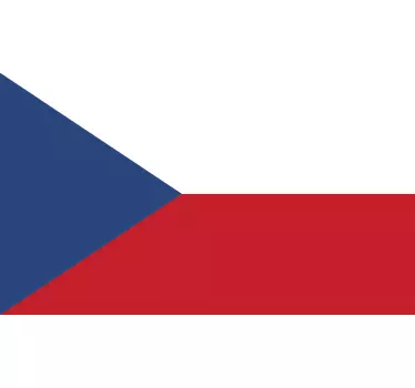 Czech Republic Flag Sticker - TenStickers