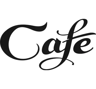 Decorative Cafe door sticker - TenStickers