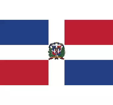 Dominican Republic Flag Sticker - TenStickers