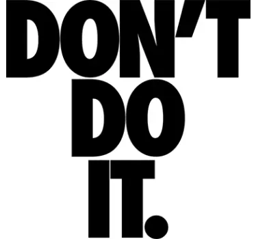 Don't Do It Wall Sticker - TenStickers