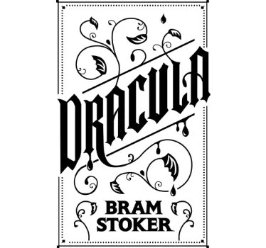 Dracula Text Sticker - TenStickers