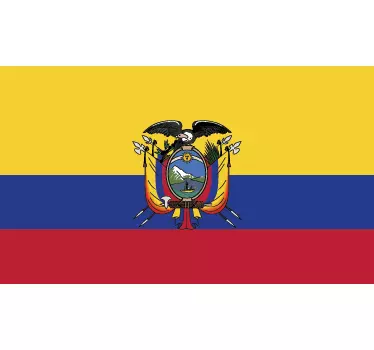 Ecuador Flag Sticker - TenStickers