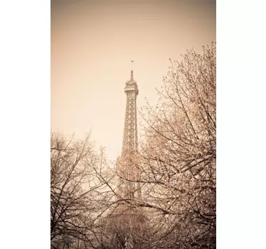Eiffel Towel Trees Wall Mural - TenStickers
