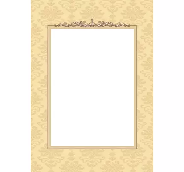 Embossed Decorative Frame Sticker - TenStickers