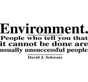 Environment Motivational Quote Wall Sticker - TenStickers