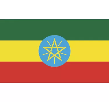 Ethiopia Flag Sticker - TenStickers
