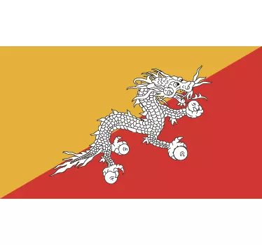 Flag of Bhutan Wall Sticker - TenStickers