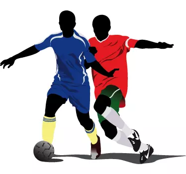 Football sticker for wall players - TenStickers