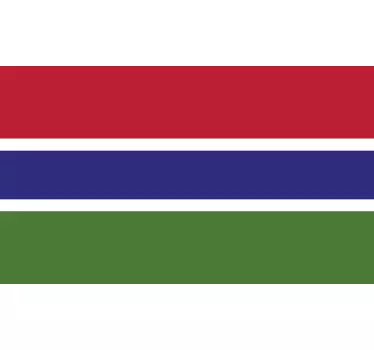 Gambia Flag Sticker - TenStickers