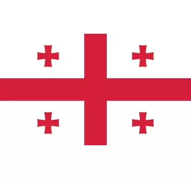 Georgia National Standard flag sticker - TenStickers