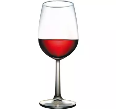Glass of wine kitchen wall sticker - TenStickers