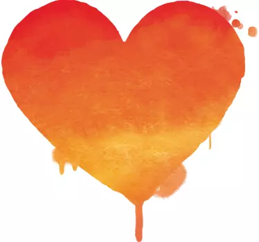 Graffiti Heart Home Wall Sticker - TenStickers