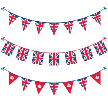 Great Britain Bunting Decal Banners - TenStickers