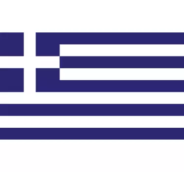 Greek National Symbol flag sticker - TenStickers