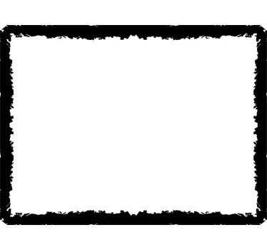 Grunge Frame living room wall sticker - TenStickers