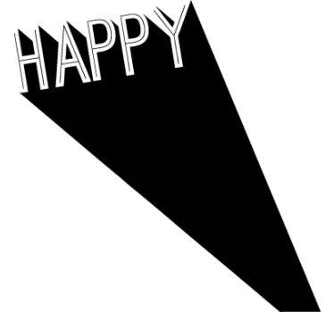 Happy 3D Wall Sticker - TenStickers