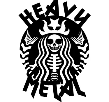 Heavy Metal Car music sticker - TenStickers