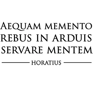 Horatius Quote in Latin - TenStickers
