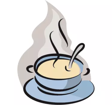 Hot Soup Pot Decal - TenStickers
