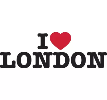 I Love London Decal - TenStickers