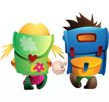 I Love School Sticker - TenStickers
