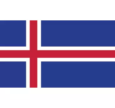 Iceland Flag Sticker - TenStickers