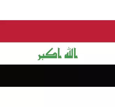 Iraq Flag Sticker - TenStickers