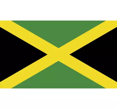 Jamaica Flag Wall Sticker - TenStickers