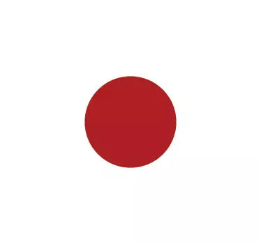 Japan Flag Sticker - TenStickers