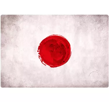 Japanese flag laptop sticker - TenStickers