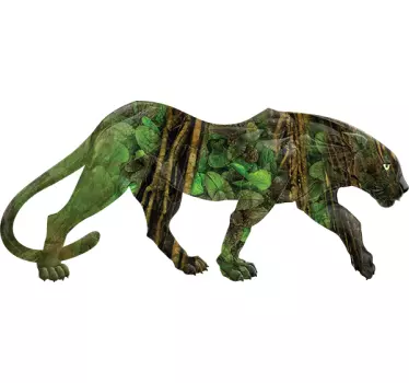 Jungle print panther wild animal sticker - TenStickers
