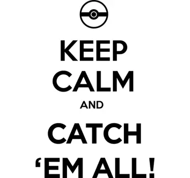 Keep Calm Pokemon video game wall sticker - TenStickers