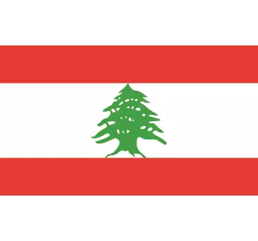 Lebanon Banner Emblem flag sticker - TenStickers