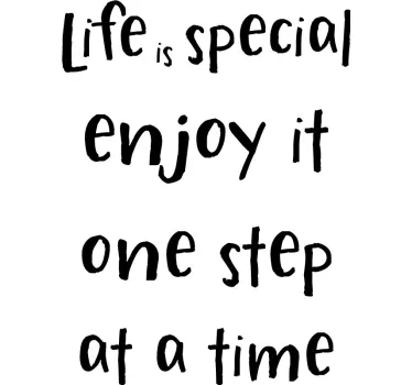 Life is special stair sticker - TenStickers