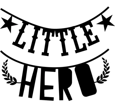 Little Hero Bedroom Sticker - TenStickers