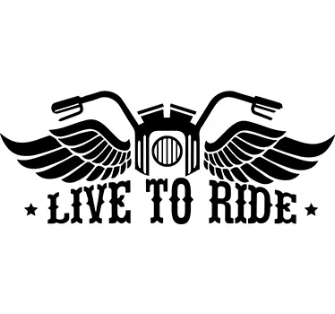 Live to Ride Wall Sticker - TenStickers
