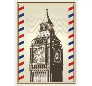 London Big Ben Wall Sticker for Bedroom - TenStickers