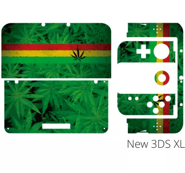 Marijuana Nintendo Skin Sticker - TenStickers