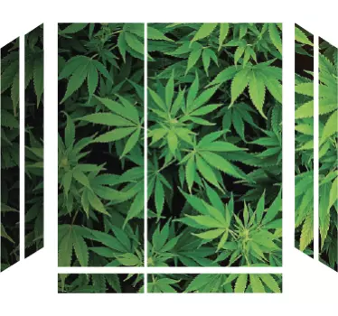 Marijuana green leaves ps4 skin - TenStickers