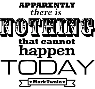 Mark Twain Quote Sticker - TenStickers