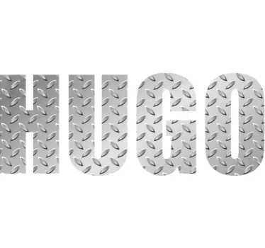 Metallic Effect Personalised Name Sticker - TenStickers